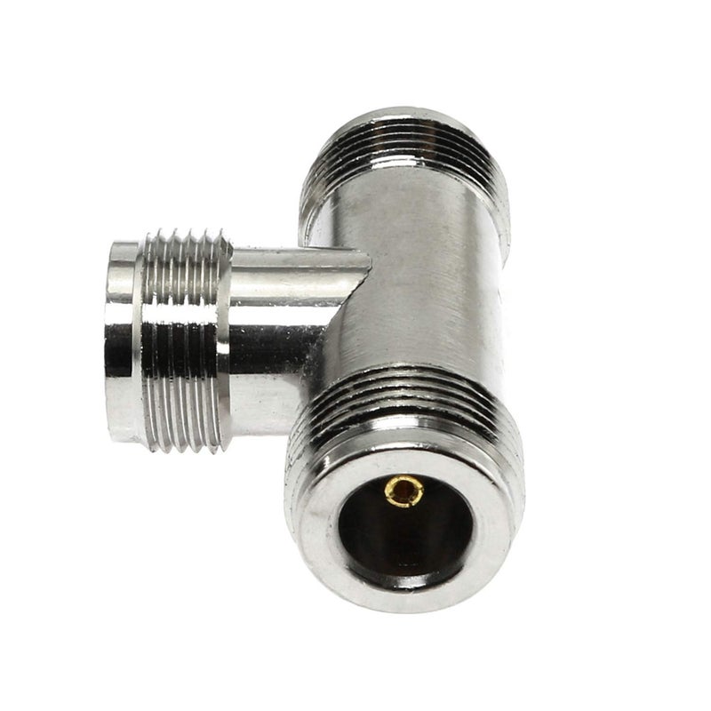 Maxmoral 3 Way N Female to 2 Female Jack RF Coaxial Adapter T Type N Coax Connector - Image 3